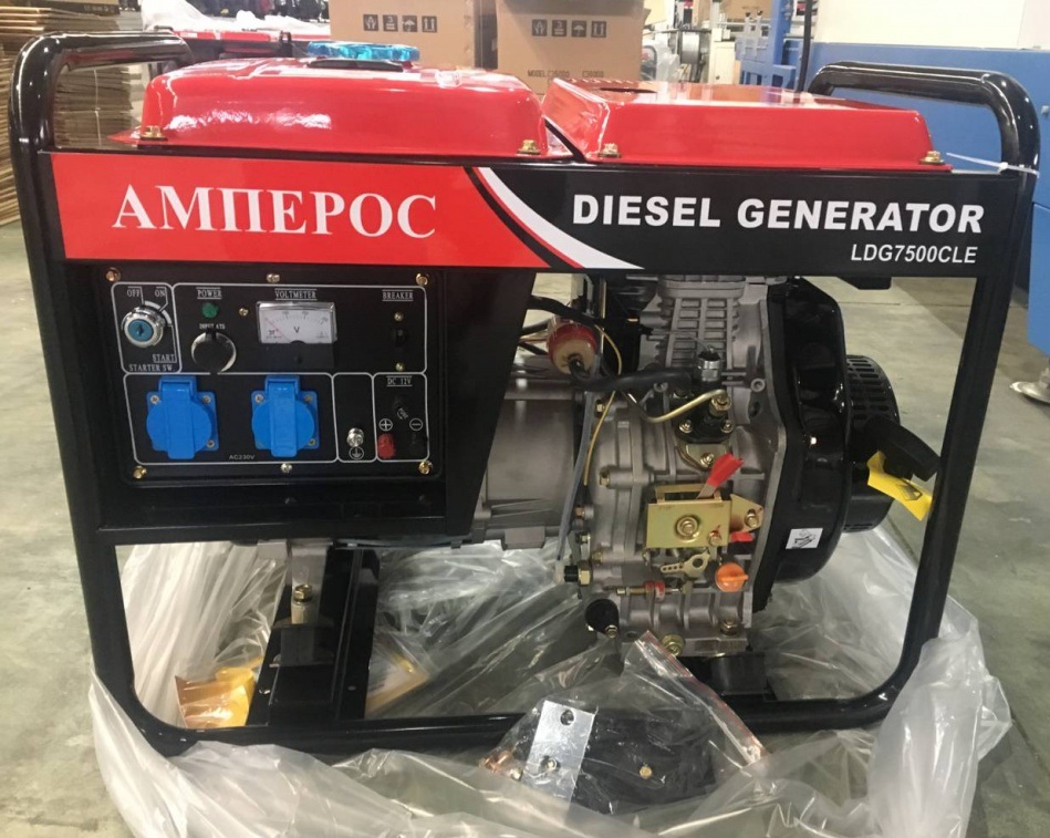 Дизельный генератор Амперос LDG7500СLE