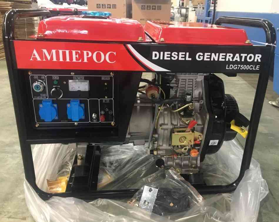 Дизельный генератор Амперос LDG7500СLE